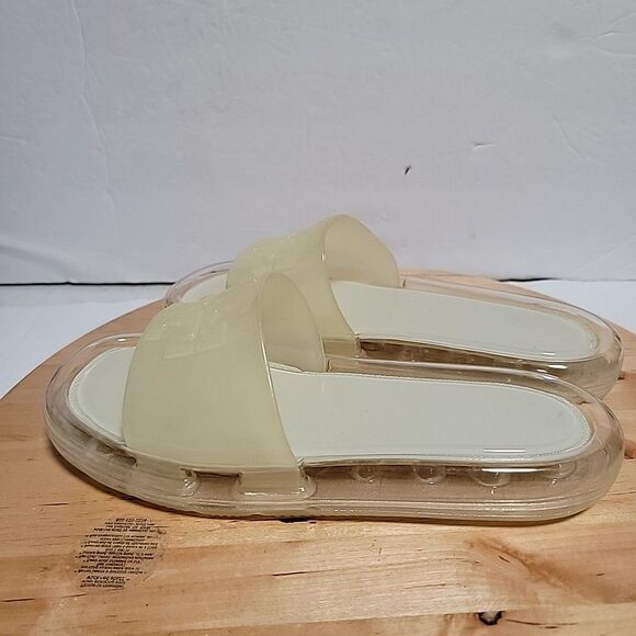 Tory Burch Women's Bubble Jelly Sandals New Ivory Size US 7B - Picture 2 of 5